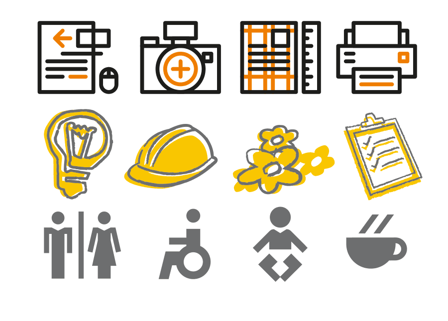 projekty piktogramów, ikon, symboli informacyjnych i benefitów na etykiety i opakowania