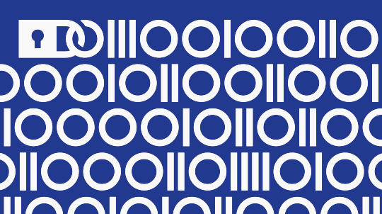 Tył wizytówki dla firmy DOT. Wzór przetwarzający logo na imię i nazwisko właściciela w postaci zero-jedynkowej.