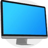 inspiracja do logo konferencji webhostingowej: błekitny ekran komputerowy