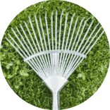 inspiracja do logo sklepu ogrodniczego: grabie do liści