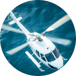 inspiracja do logo audytów helipadów: wirujące śmigło helikoptera