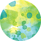 inspiracja do logo o Puszczy Kampinoskiej: plamy farby