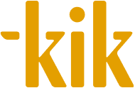 logotyp KIK – Klubu Inteligencji Katolickiej, rebranding zachowujący krzyż w literze K