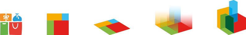 logiczna ewolucja odświeżenia logo w ramach rebrandingu Fashion House Group od starego do nowego