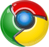 stare logo Google Chrome z efektem 3d
