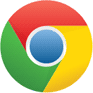 nowe logo Google Chrome, flat design 2d