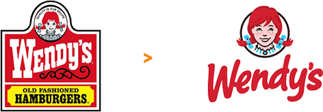 rebranding, odświeżenie projektu logo marki sieci restauracji Wendy's, zmiana na nowoczesny swobodny wizerunek z odręcznym logotypem